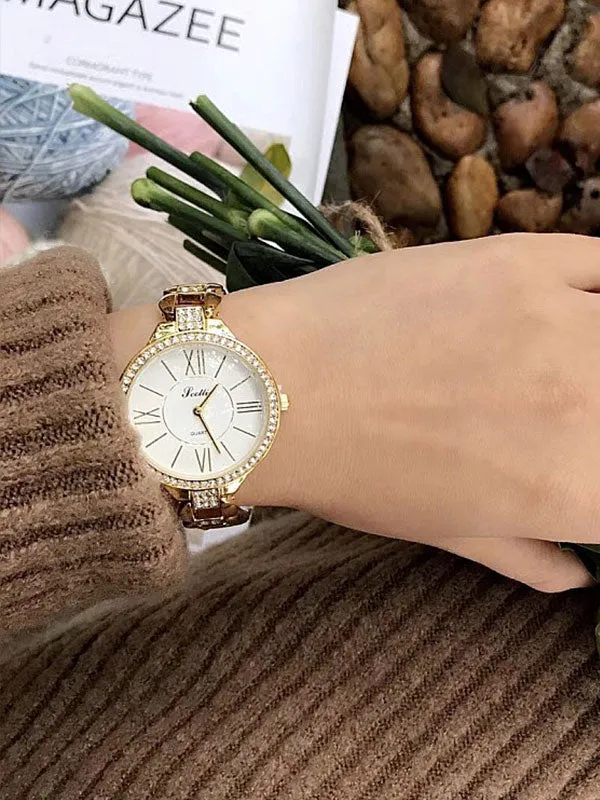Roman Numeral Diamond Women's Watch