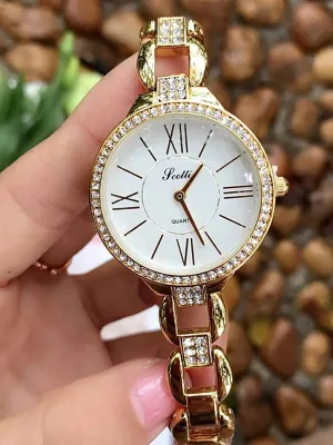 Roman Numeral Diamond Women's Watch