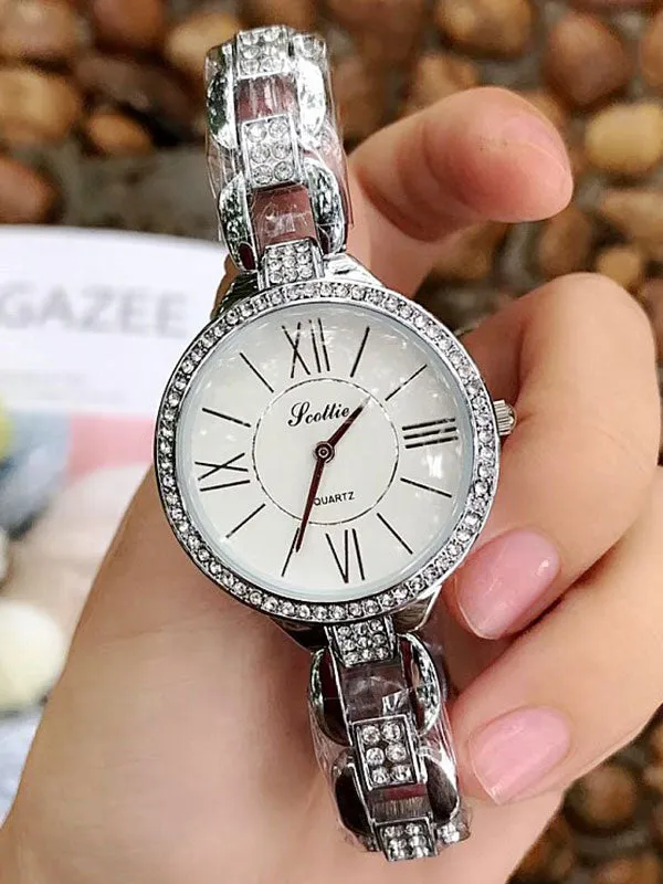 Roman Numeral Diamond Women's Watch