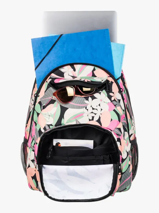Roxy Shadow Swell Printed Backpack - Anthracite Palm Song