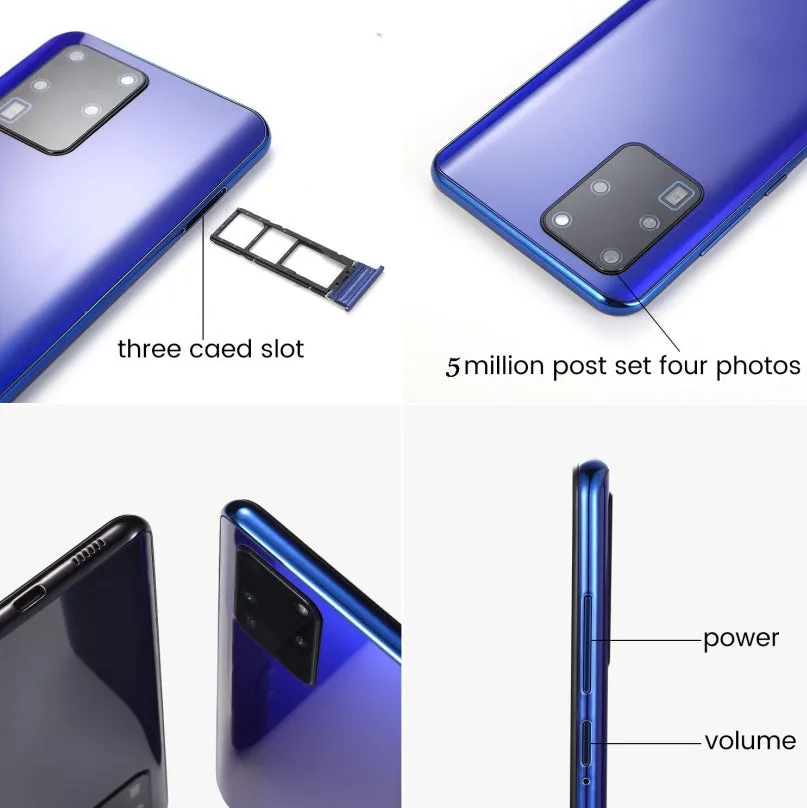 S30U Plus Mobile Phone 6.7-inch High-definition Large-screen 2 16GB Smartphone blue_British plug