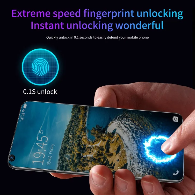 S30U Plus Mobile Phone 6.7-inch High-definition Large-screen 2 16GB Smartphone blue_British plug