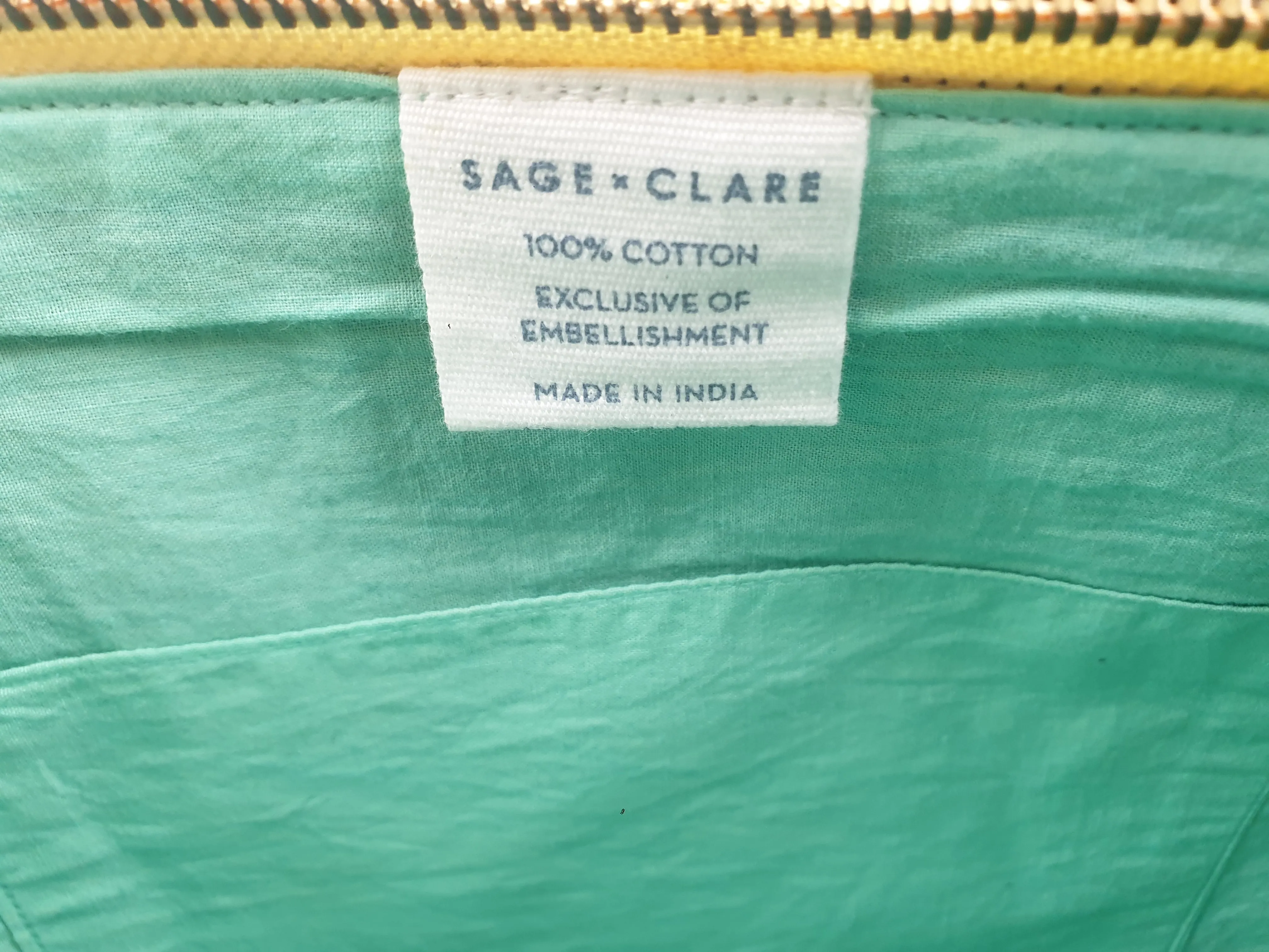 Sage & Claire beaded laptop sleeve/large pencil case