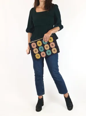 Sage & Claire beaded laptop sleeve/large pencil case
