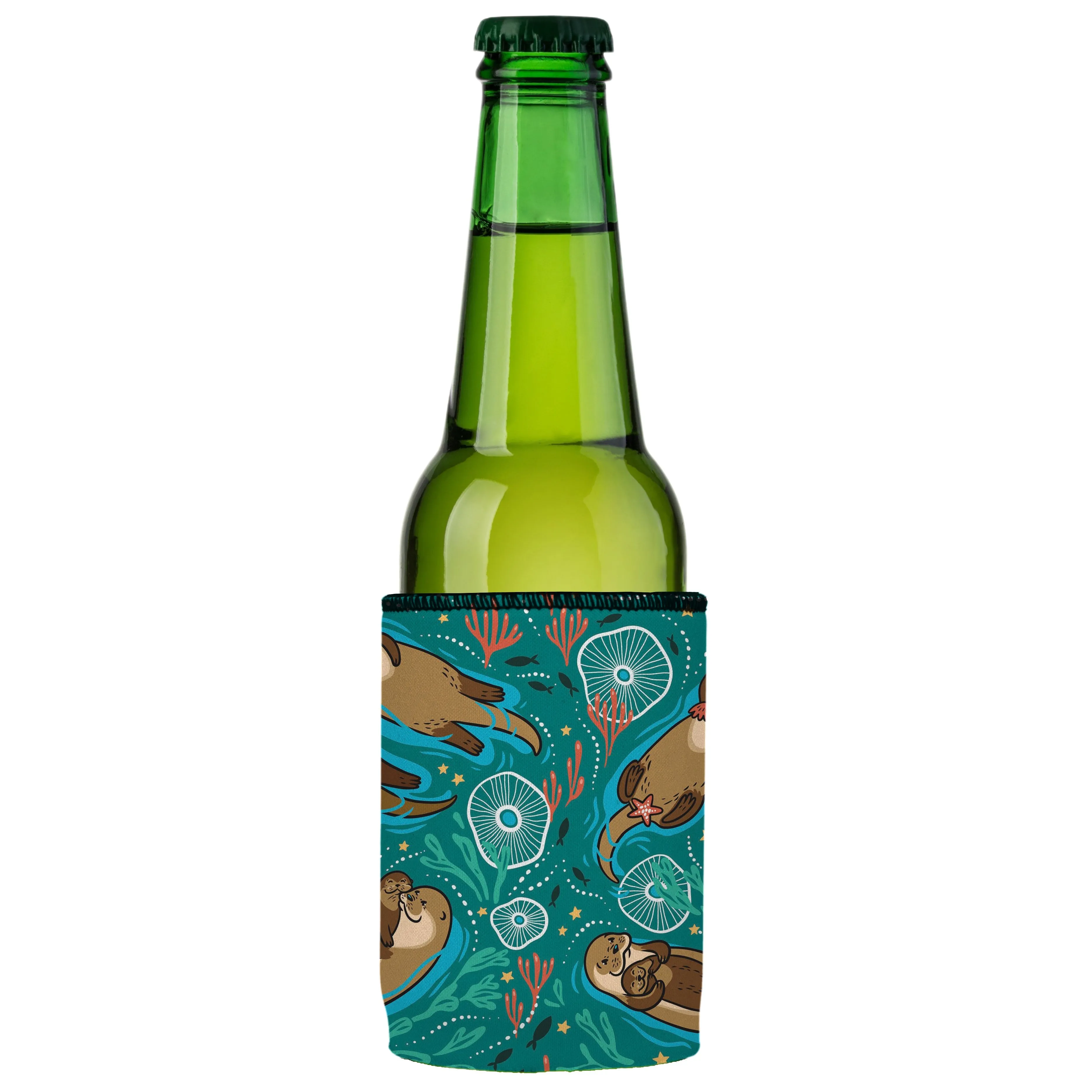 Sea Otters Chillin Stubby Cooler - Standard
