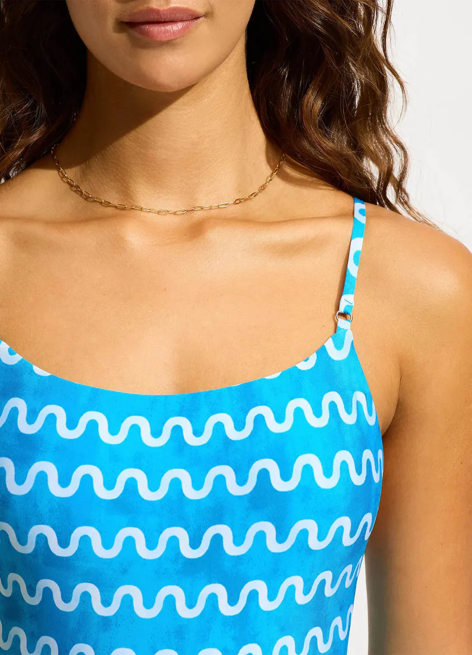 Seafolly - Soundwave Scoop Neck One Piece