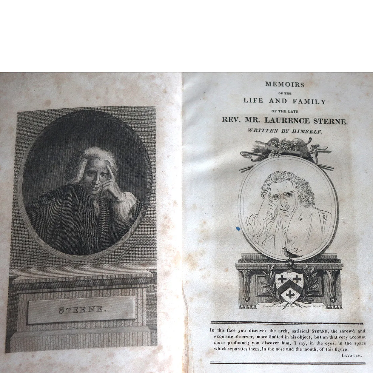 Set of Four Books: Memoirs of the Life and Family of ... Laurence Sterne