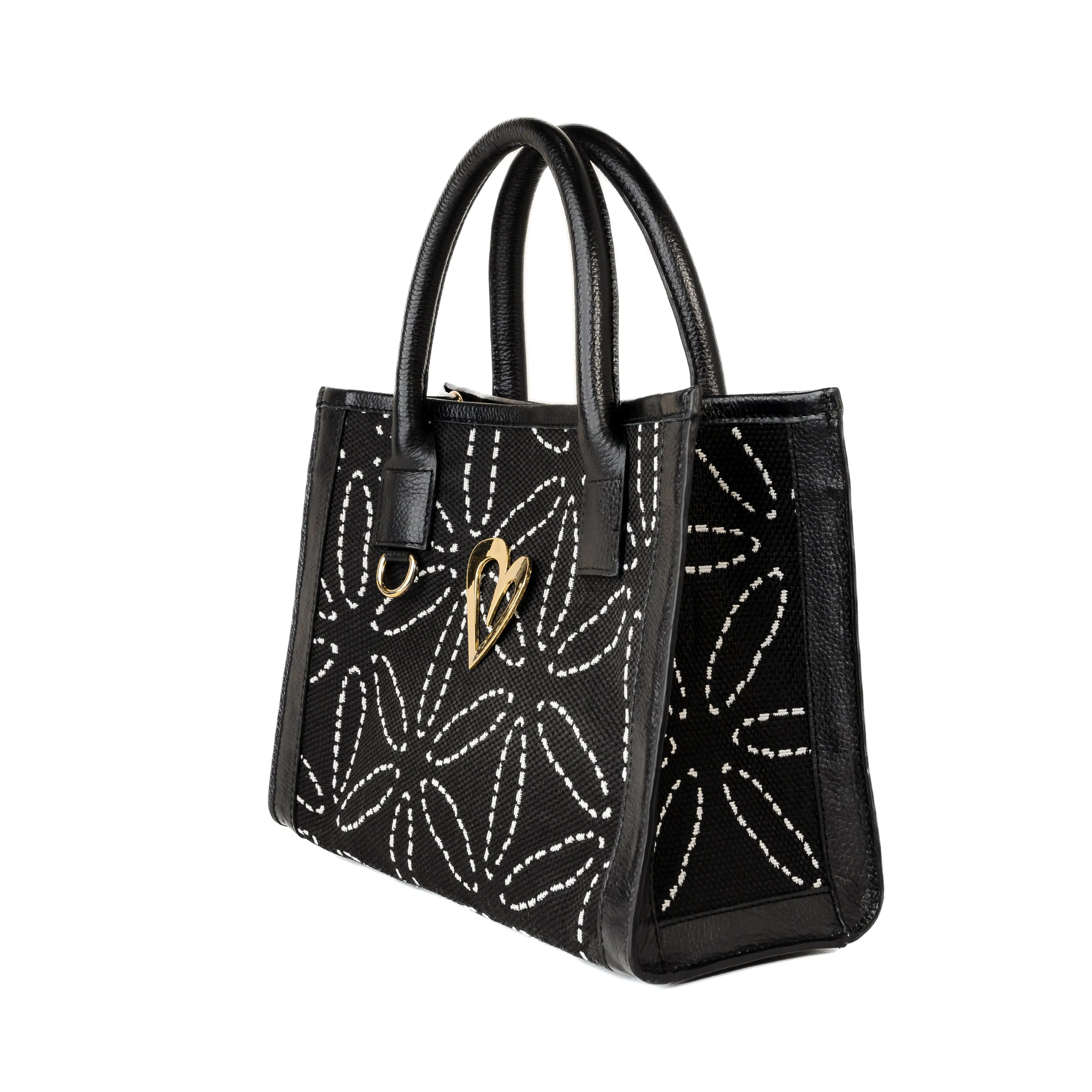 Sienna Tote Bag - Black and White [ Small ]