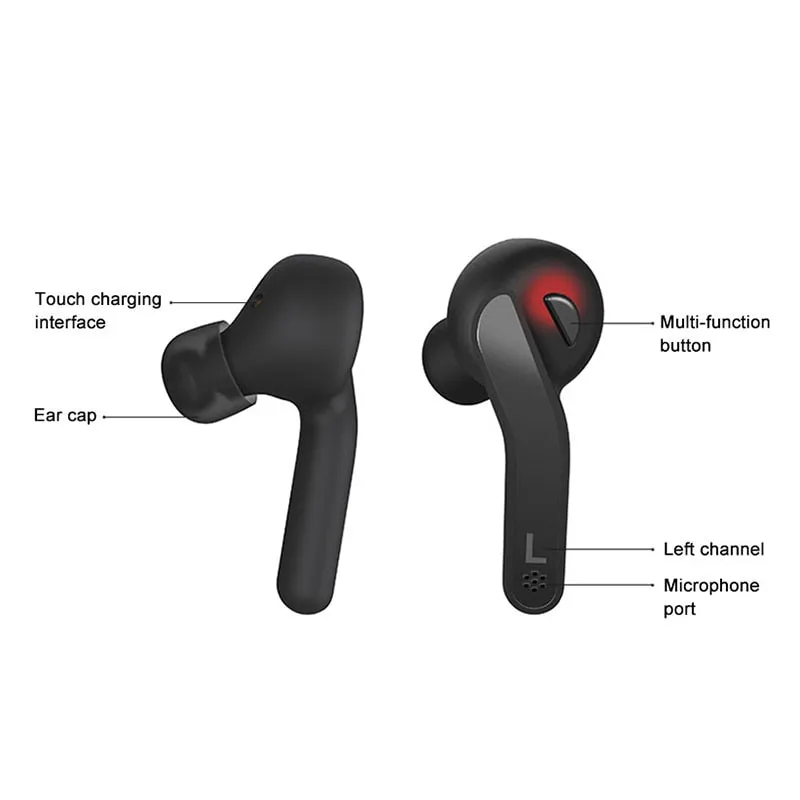 Sound Wave - TQ88 Wireless Earbuds With Quick Charge Station