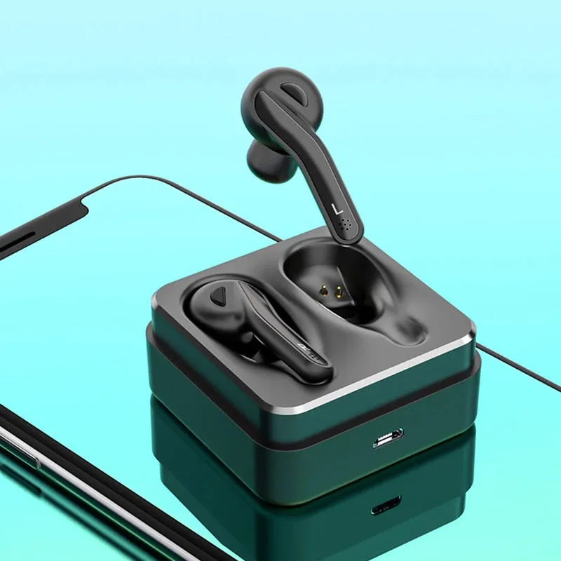 Sound Wave - TQ88 Wireless Earbuds With Quick Charge Station