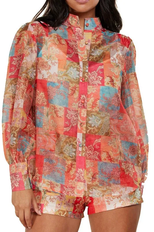 Spring Floral Short Set