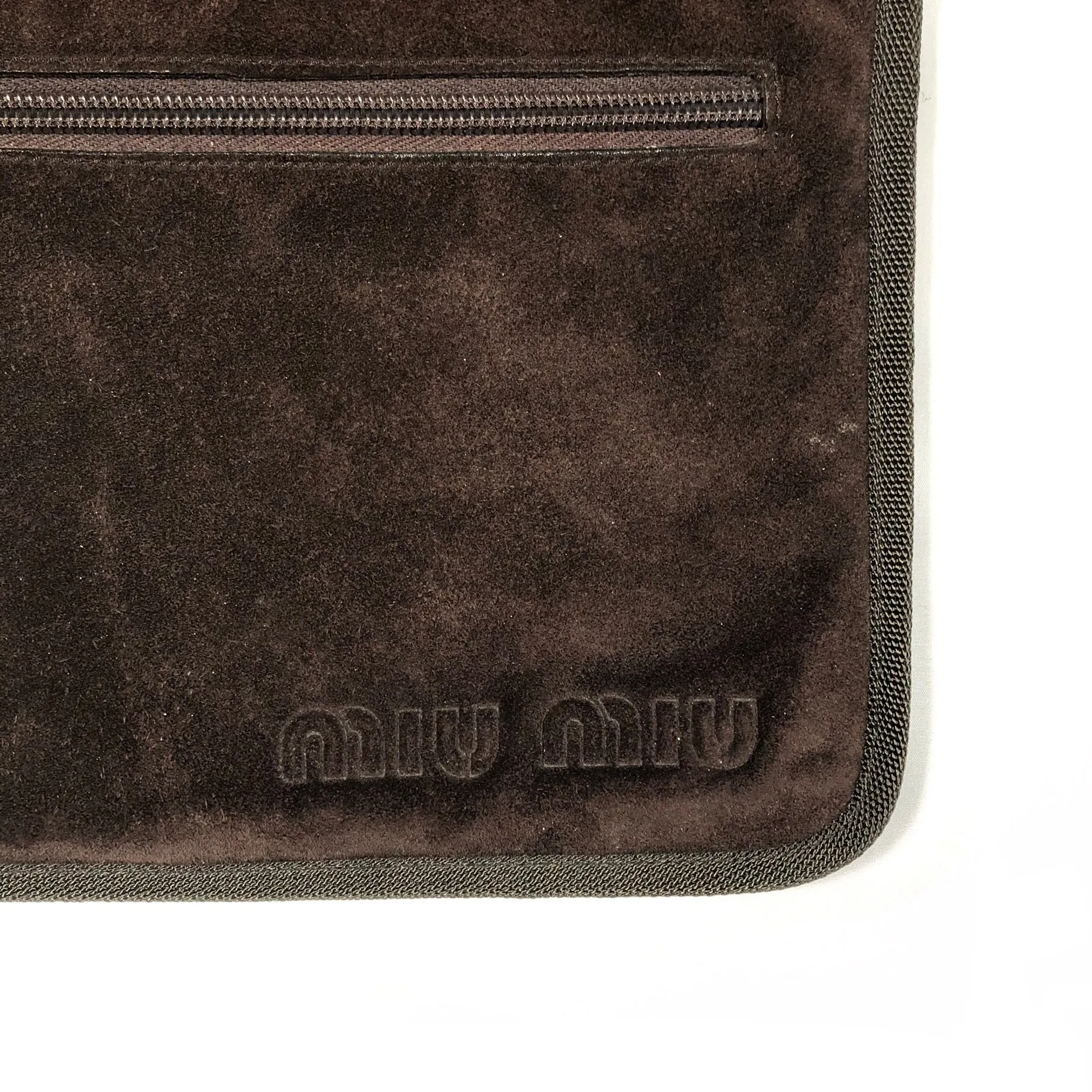 SS1999 Miu Miu runway suede waist bag