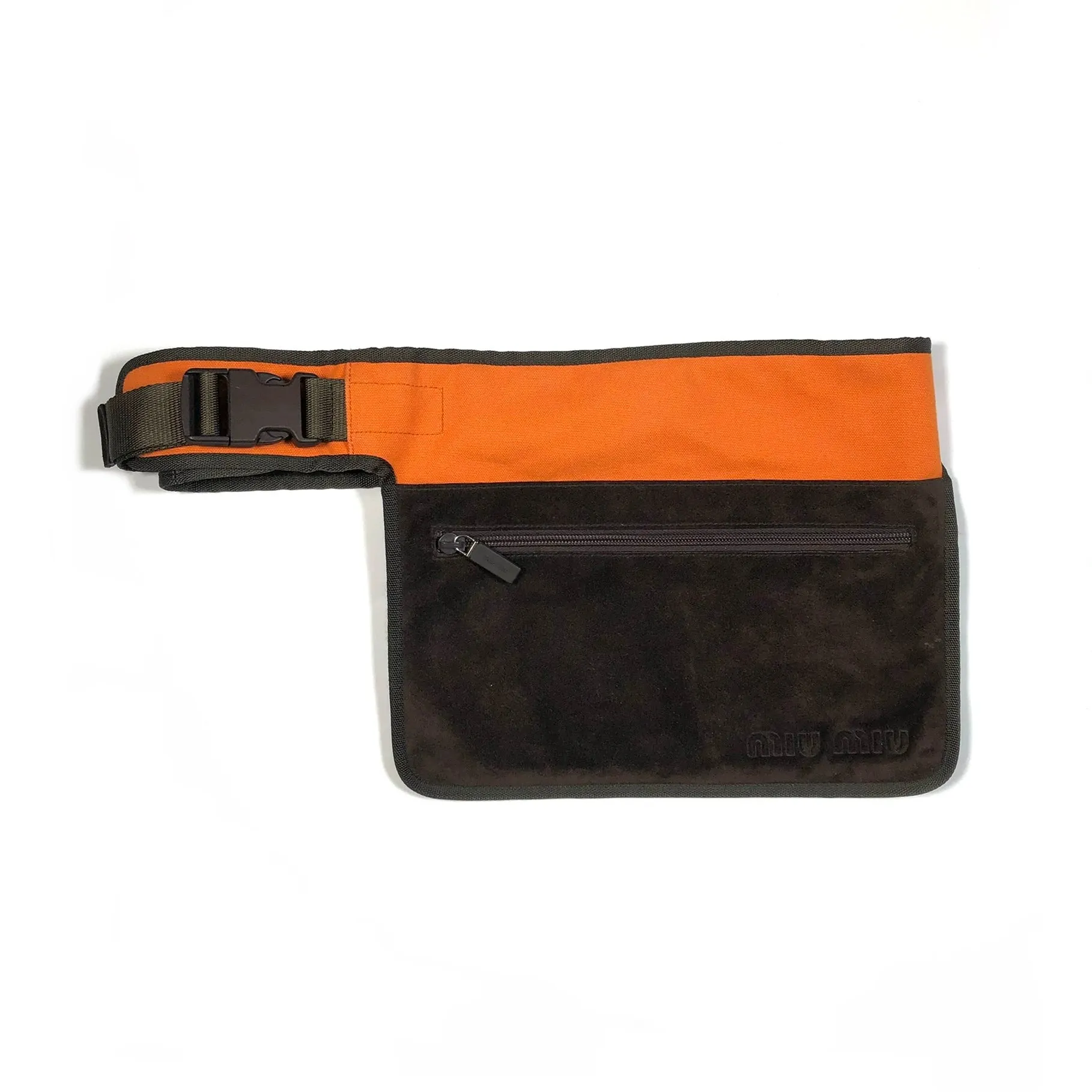 SS1999 Miu Miu runway suede waist bag