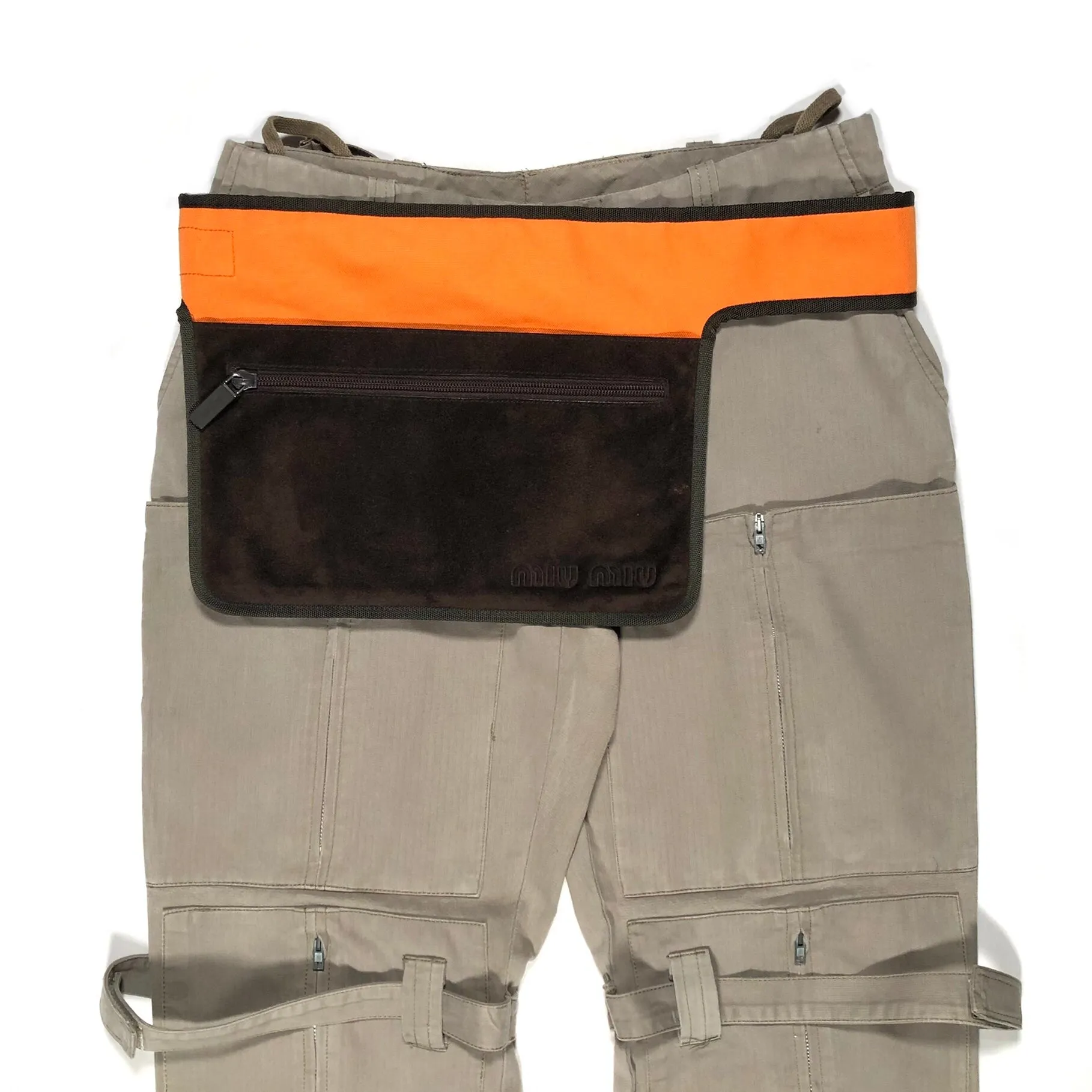 SS1999 Miu Miu runway suede waist bag