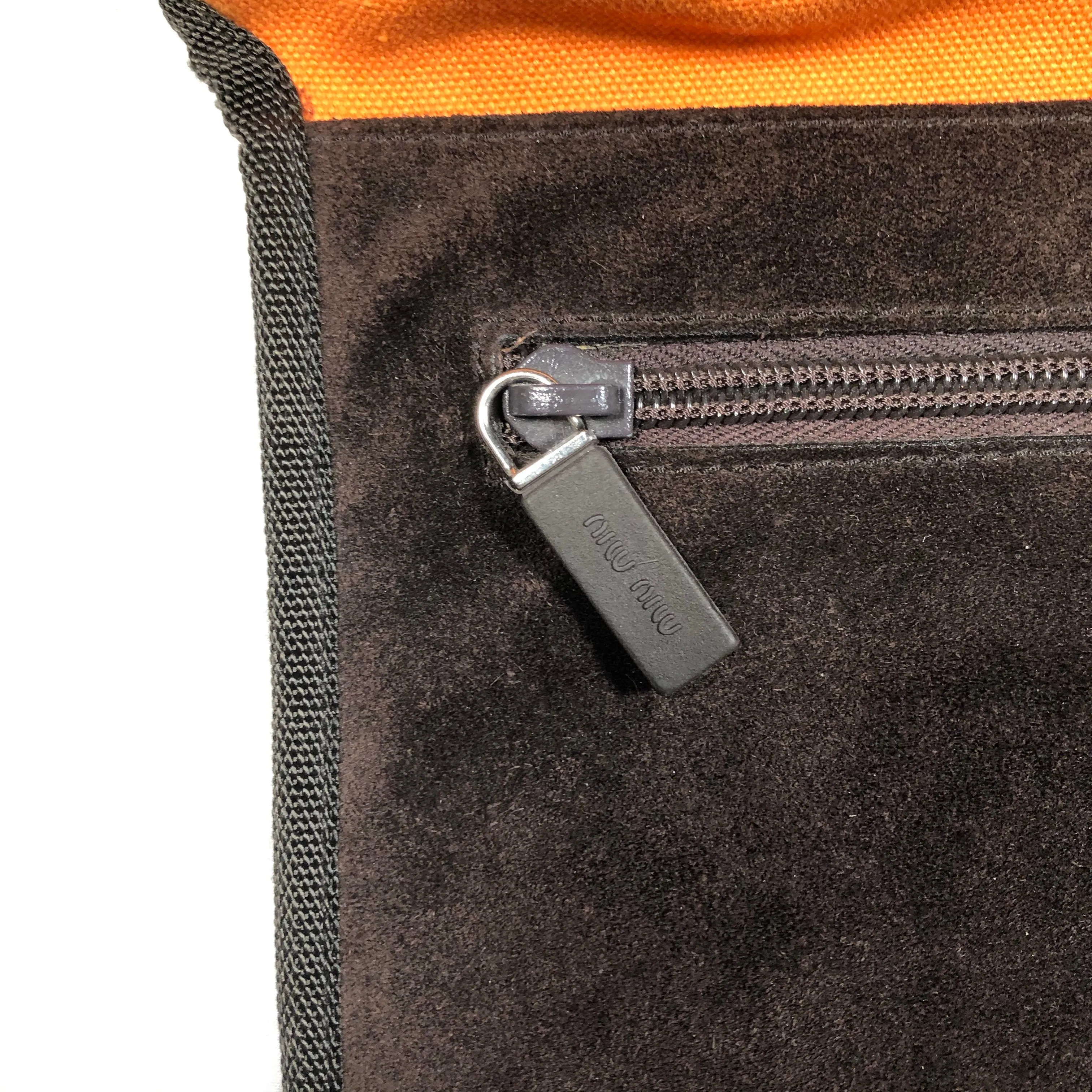 SS1999 Miu Miu runway suede waist bag