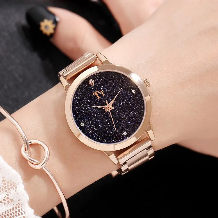 Starry Sky Stainless Steel Strap Women's Watch