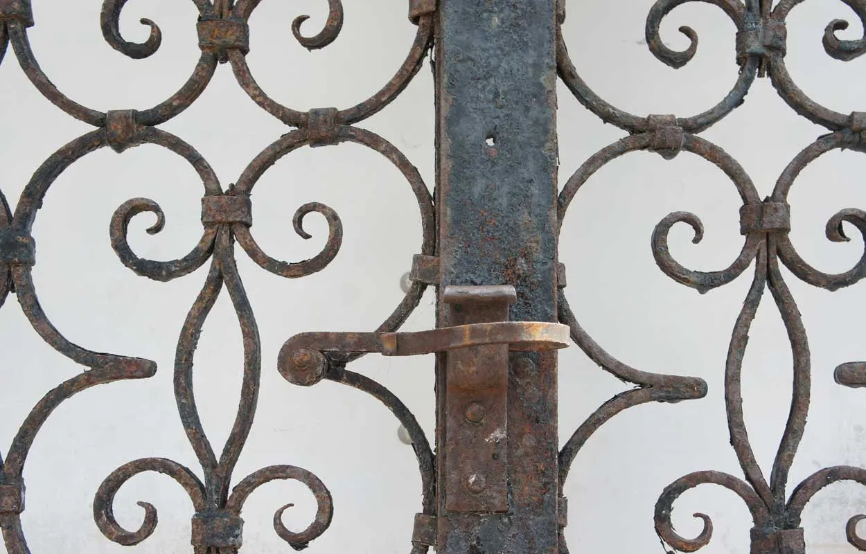 STOLEN ➳ Pair Spanish Wrought Iron Gates