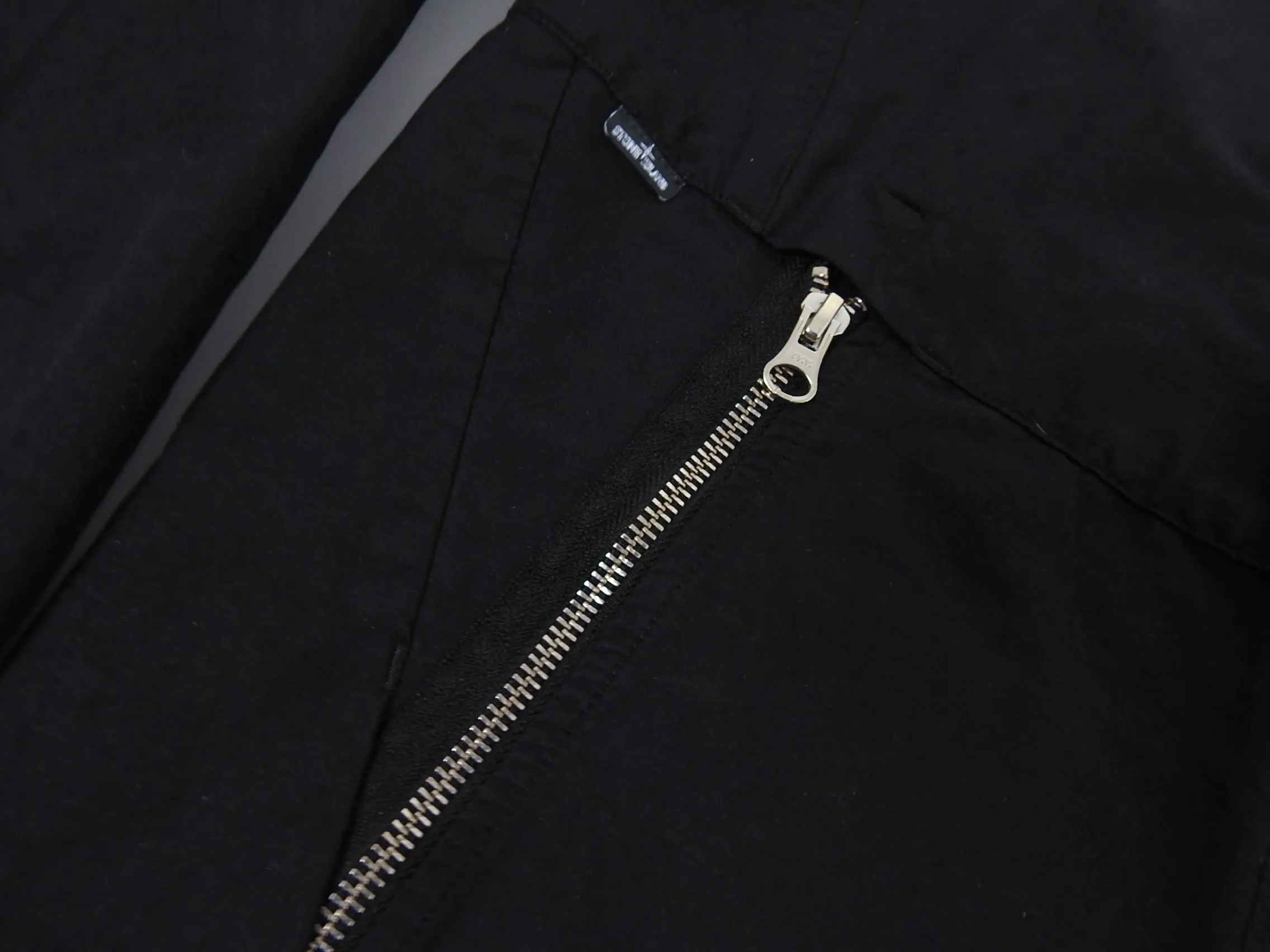 Stone Island Shadow Project Black Moto Style Zip Up Jacket - M