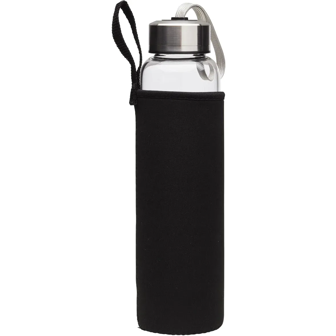 Summer Salt Body Amethyst Crystal Elixir - Glass Water Bottle 550mL   Neoprene Sleeve