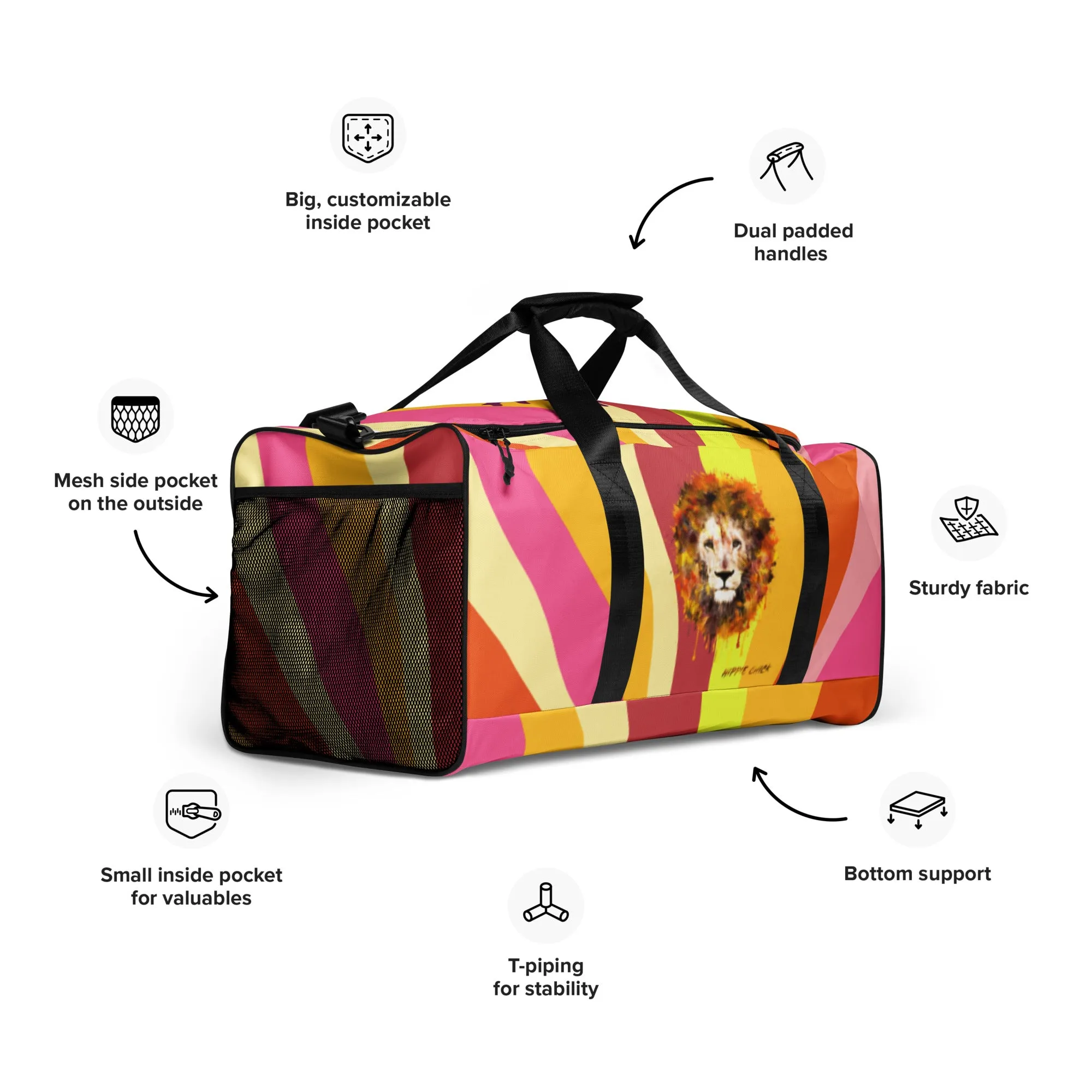 Sun Rays Duffle Bag - OG Hippie Chick