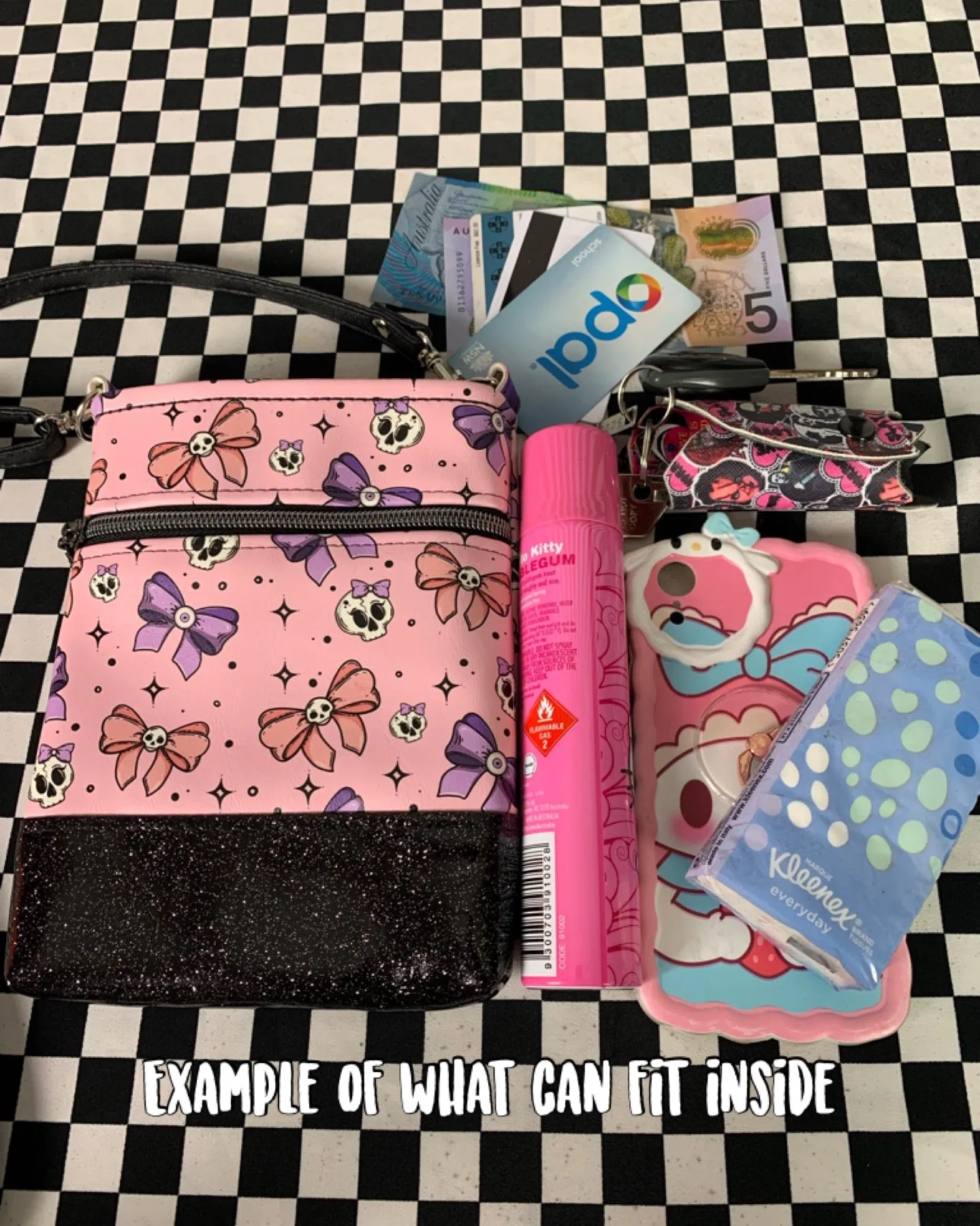 Super Bros inspired fan art crossbody bag