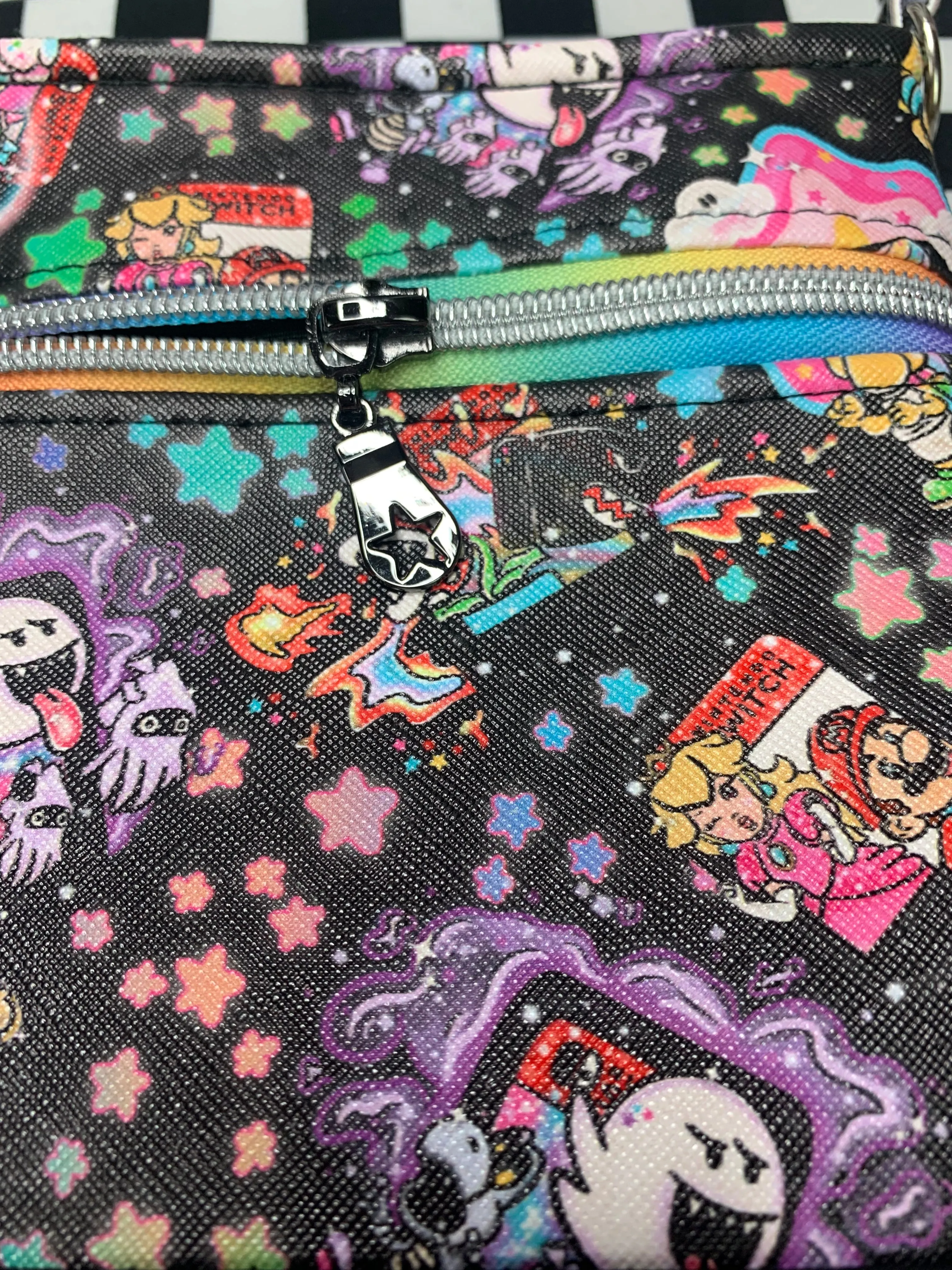 Super Bros inspired fan art crossbody bag