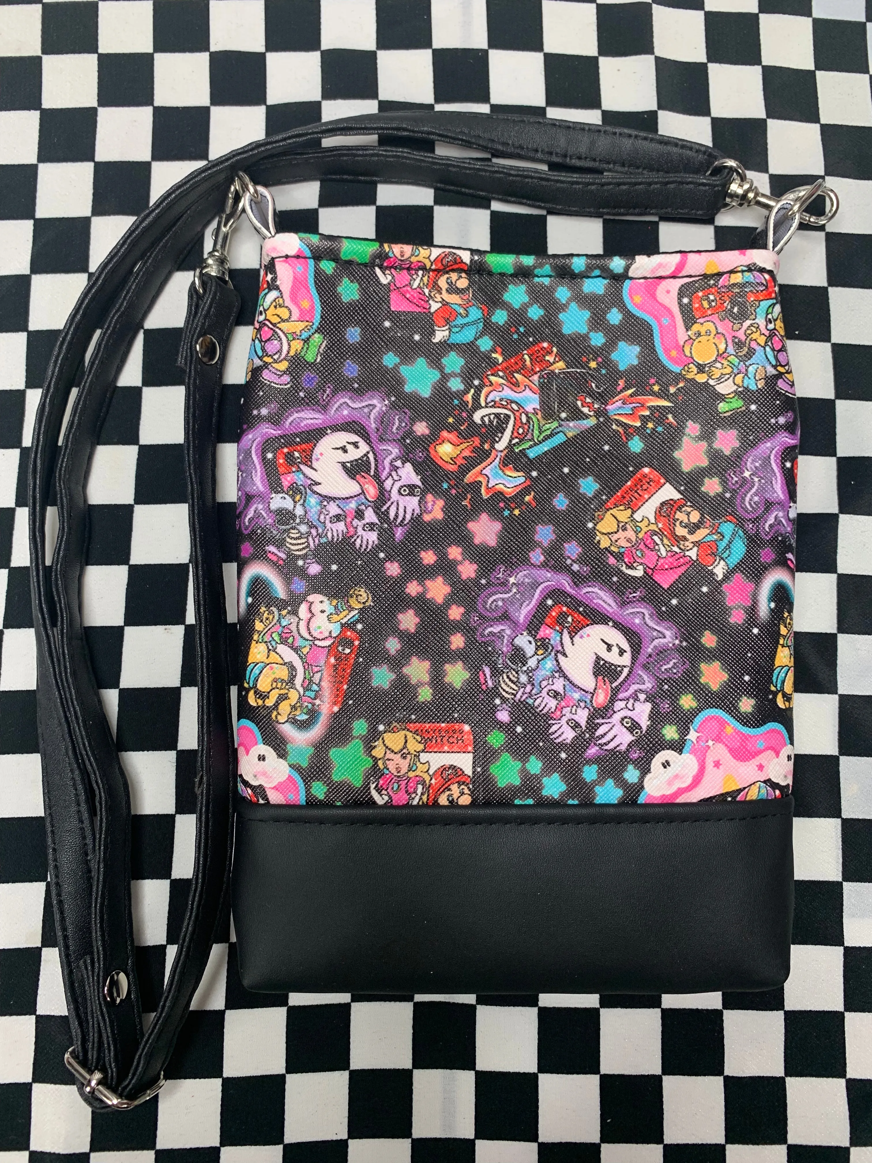 Super Bros inspired fan art crossbody bag