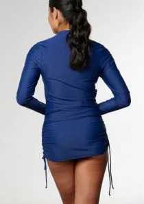 Sustainable Womens Convertible Rashie in Blueberry