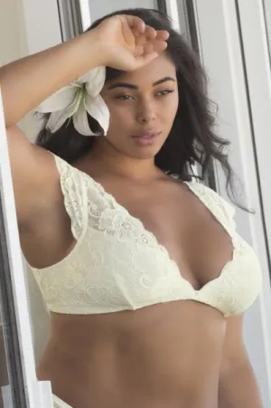 Suzette Bralette - White - Size