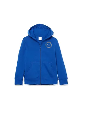 Sweater Hooded Unisex Beehive Embroidered Royal Blue / Gold