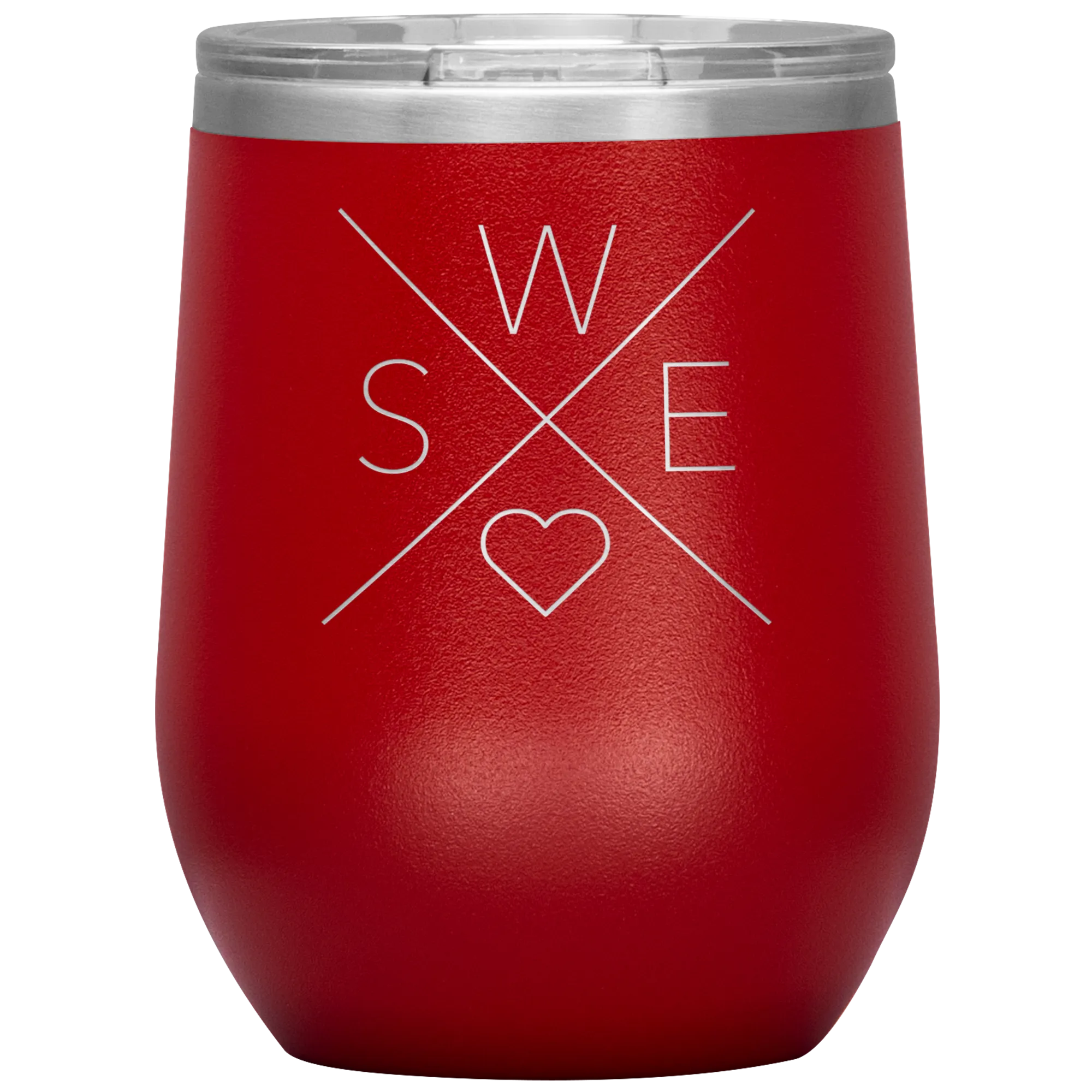 Sweden Love Wine Tumbler
