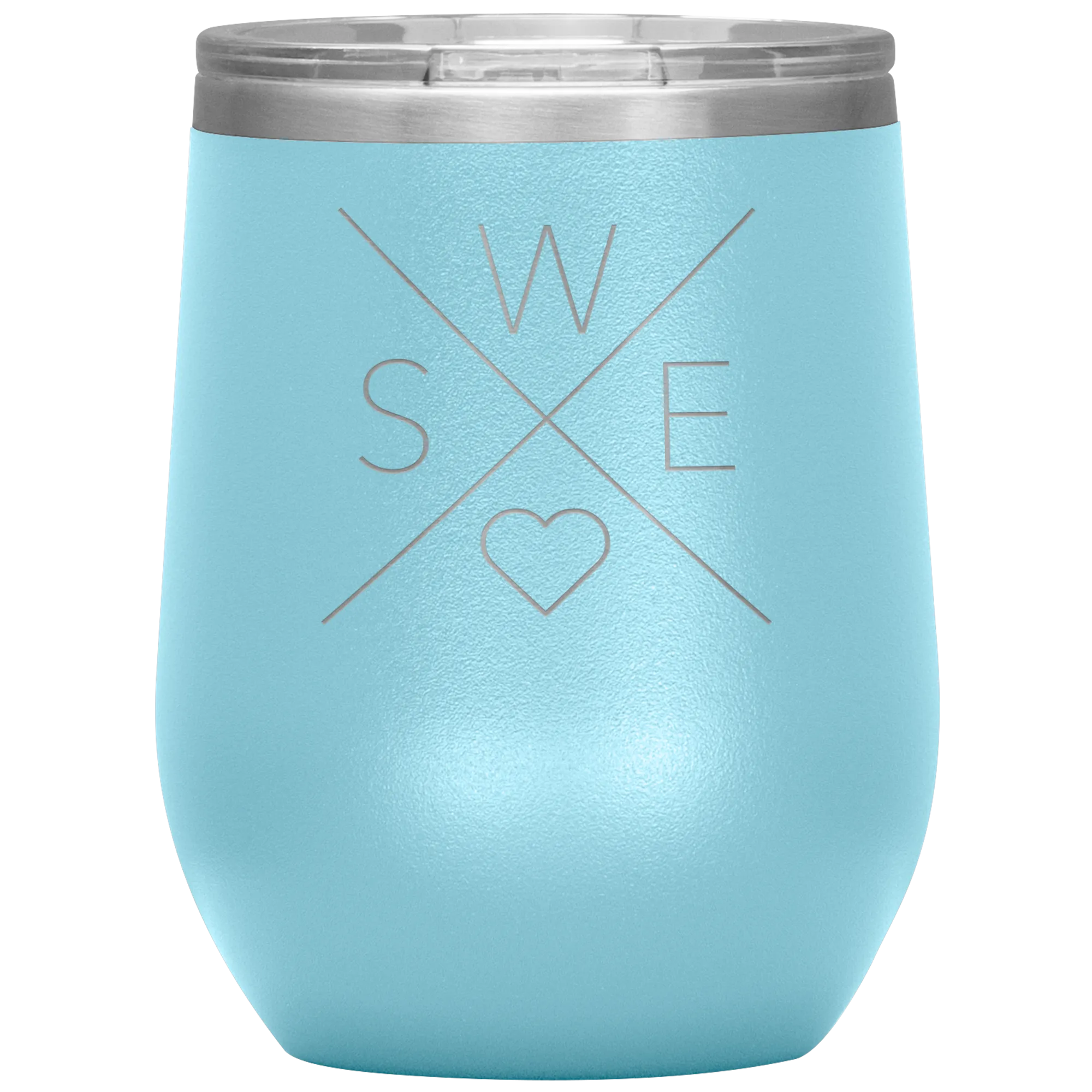 Sweden Love Wine Tumbler