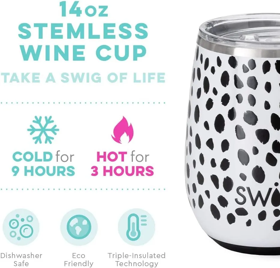 Swig Stemless Spot On Insulated Wine Cup