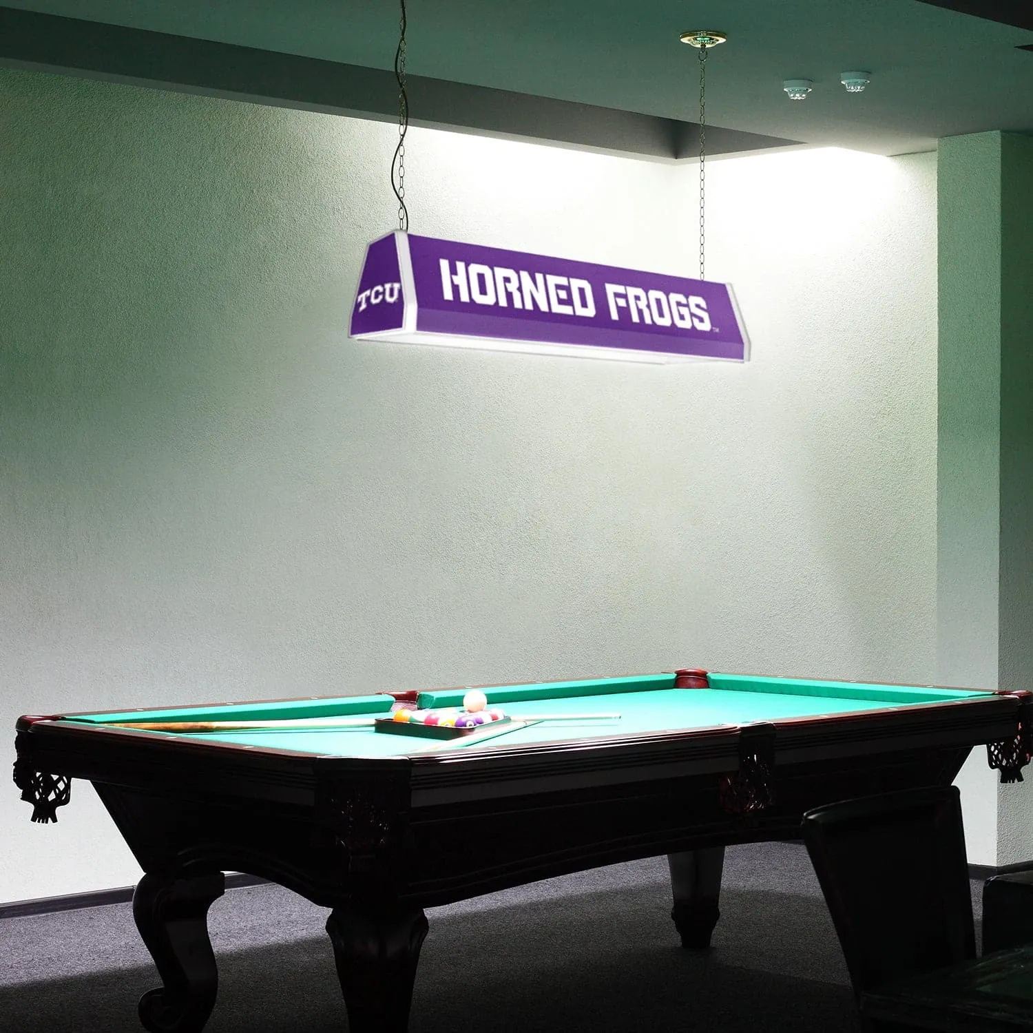 TCU Horned Frogs: Standard Pool Table Light