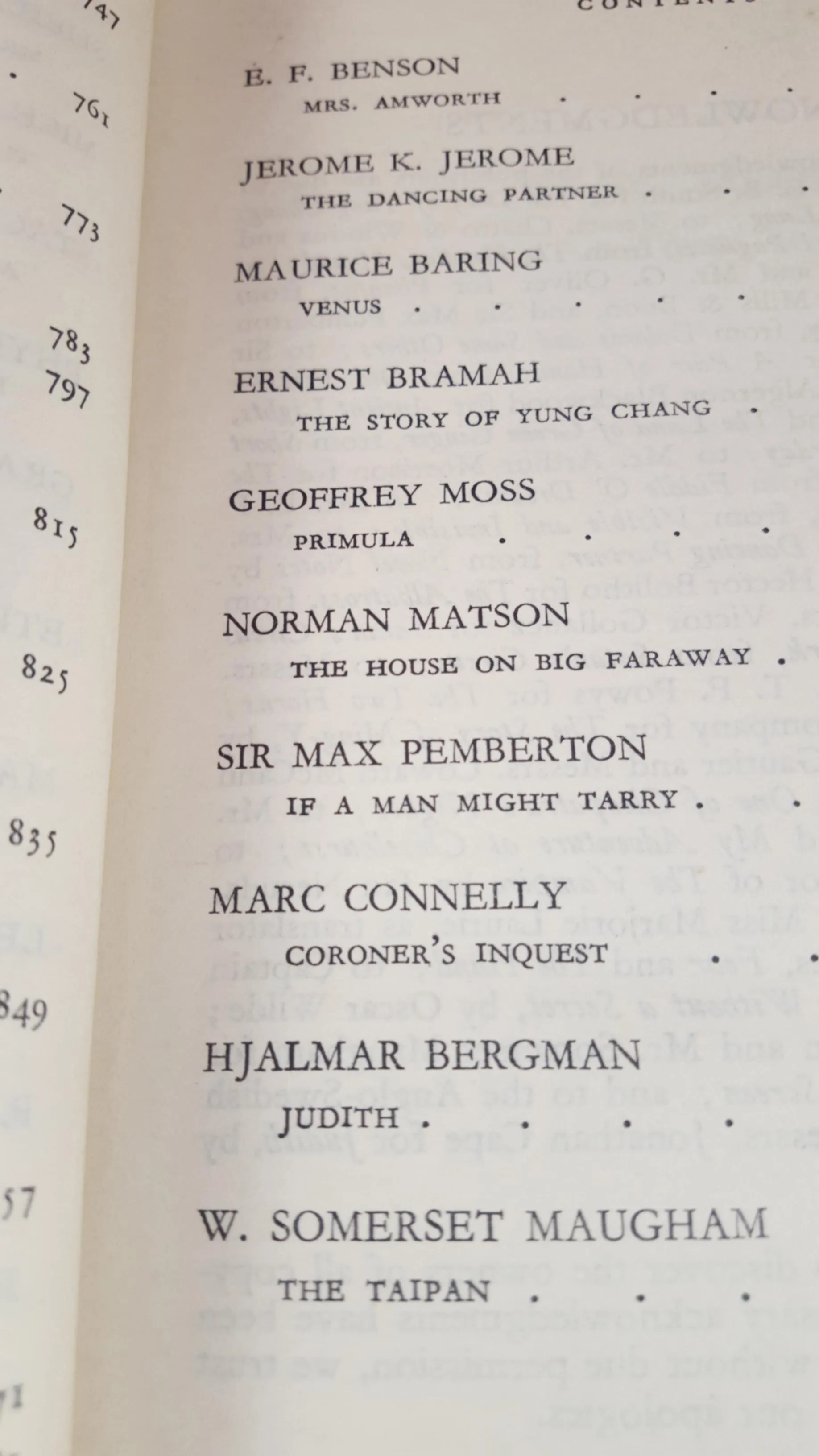 The Evening Standard Book of Strange Stories, Hutchinson & Co, no date