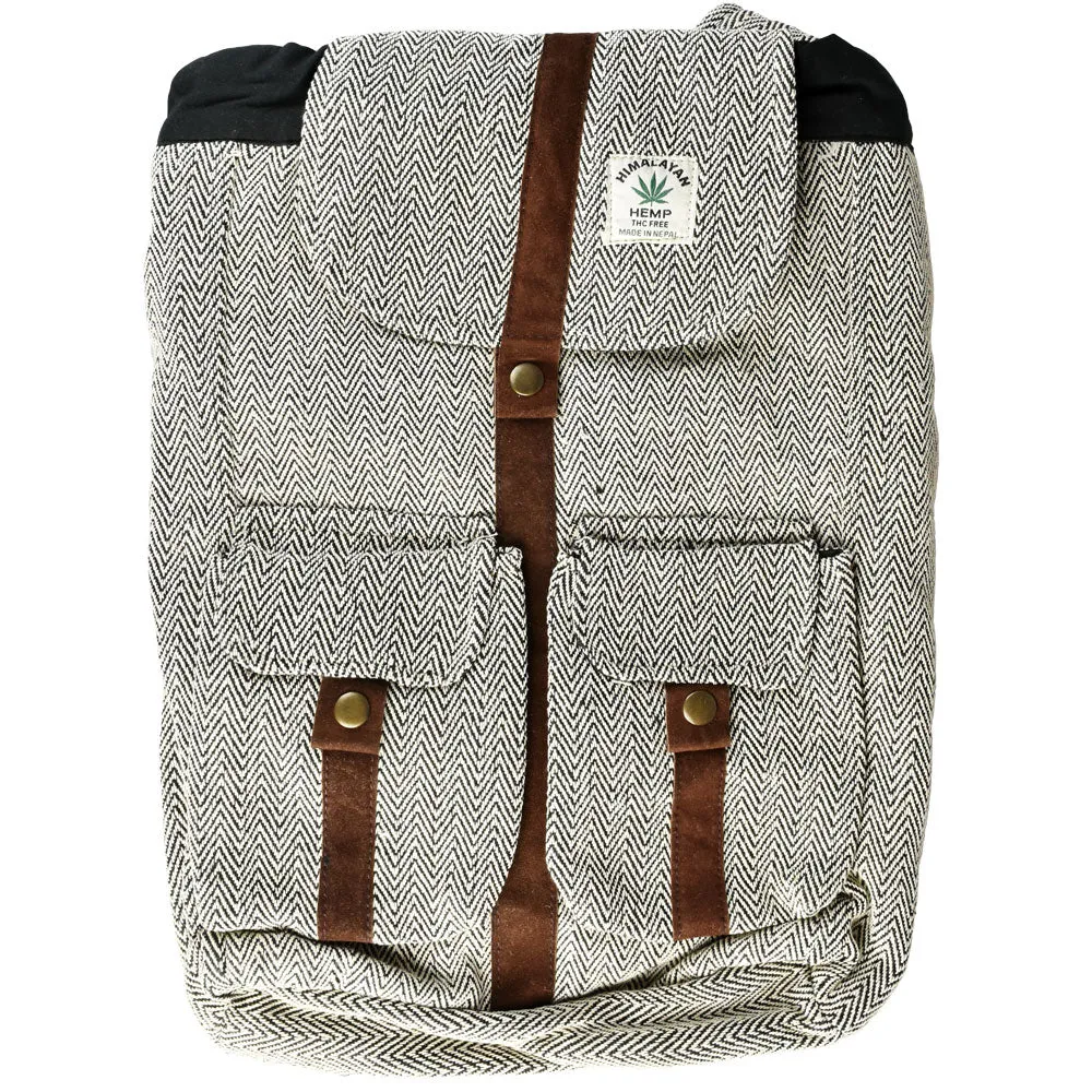 ThreadHeads Himalayan Hemp Suede Trimmed Backpack