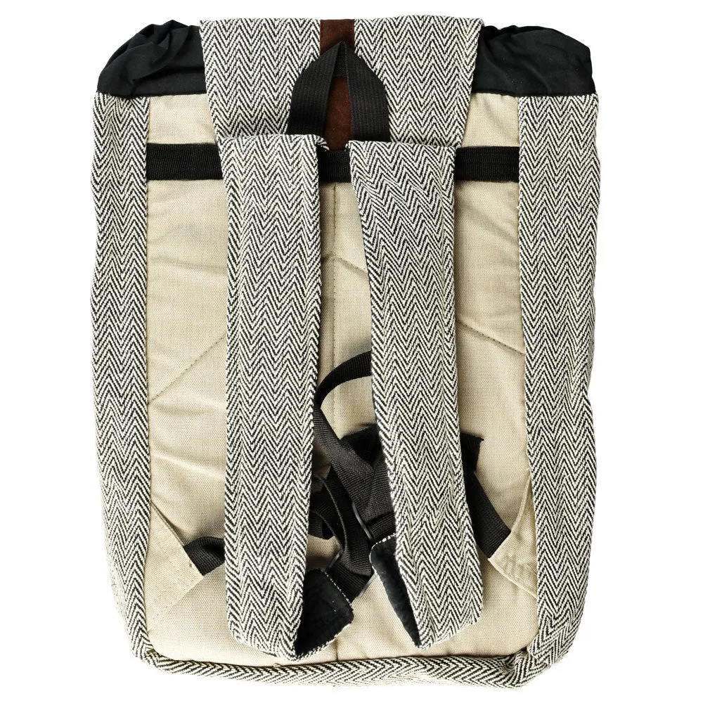 ThreadHeads Himalayan Hemp Suede Trimmed Backpack