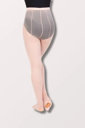 TotalSTRETCH Sheer Weight Mesh Back Seam Tights - Ballet Pink