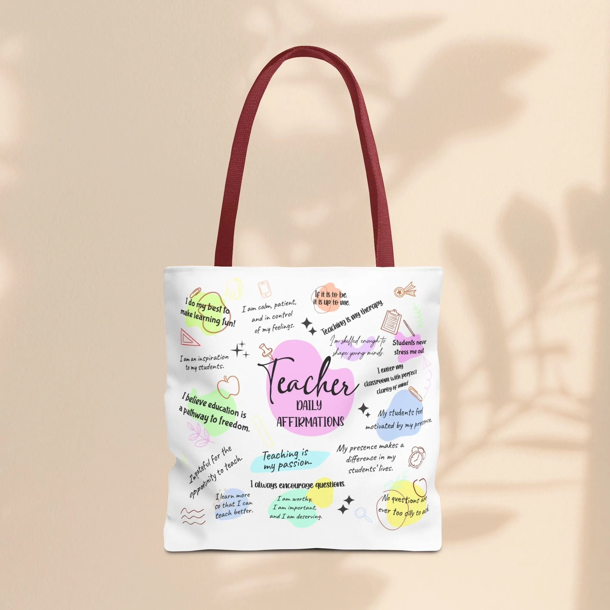 Tote Bag  - Teacher Daily Affirmations