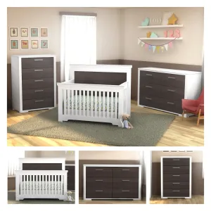 Trio collection karlstad walnut and white