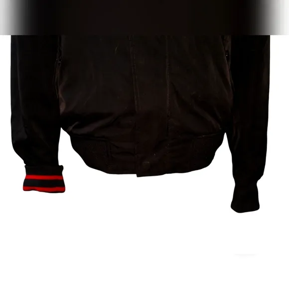 Truth Black (red) Convertible Bomber Jacket, Size Small