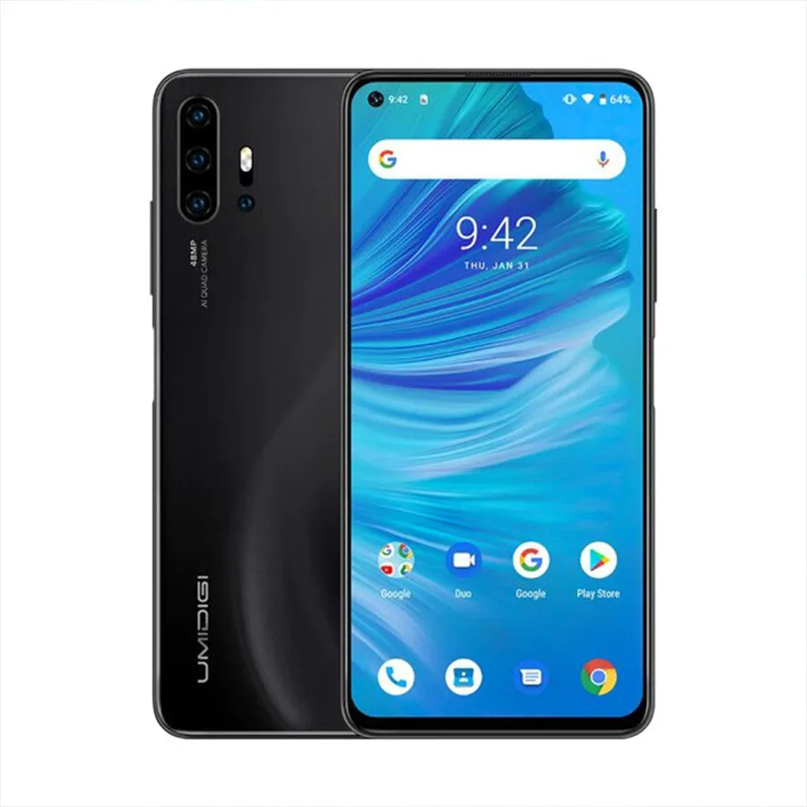 UMIDIGI F2 Android 10 6.53""FHD 6GB 128GB 48MP Smartphone black