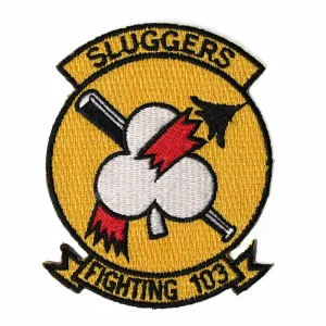 US Military USN Sluggers Fighting 103 Iron On Patch