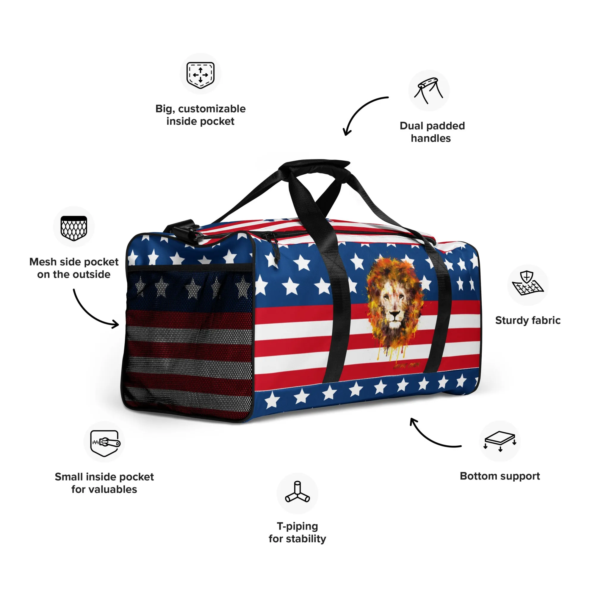 USA Duffle Bag - OG Hippie Chick