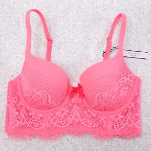 Victoria's Secret Lined Demi Bra 32C Longline Convertible Body By Victoria