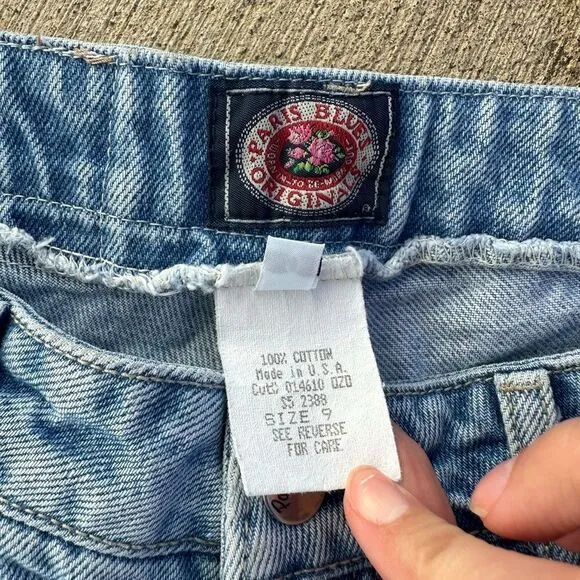 Vintage 90s Paris Blues Butterfly Jeans