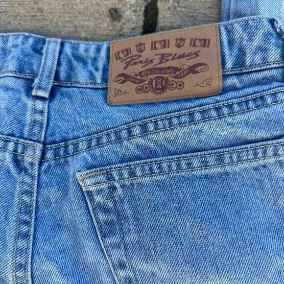 Vintage 90s Paris Blues Butterfly Jeans