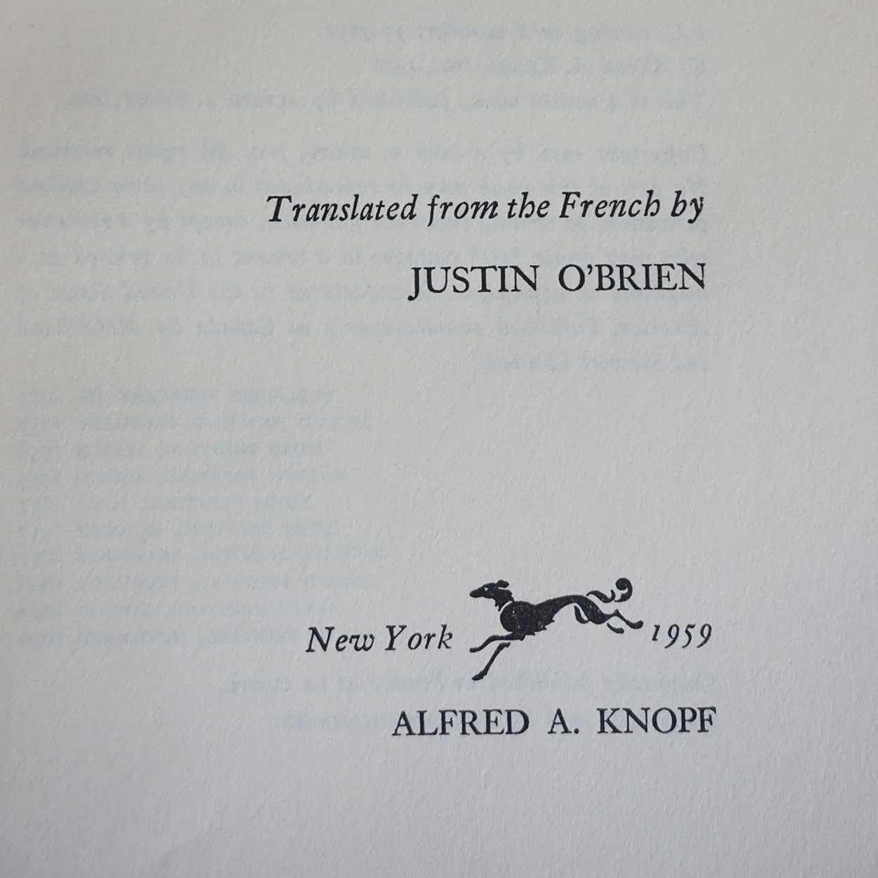 Vintage Book: The Fall by Albert Camus