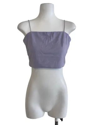 Violet Sleeveless Crop Top