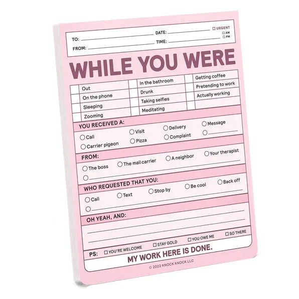 While You Were Nifty Notes